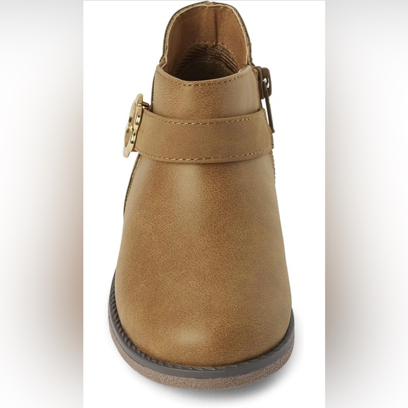Girls Faux Leather Ankle Boots Tan Size 3 - Picture 5 of 13